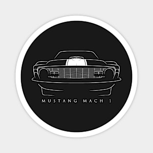 1970 Ford Mustang Mach 1 - stencil Magnet